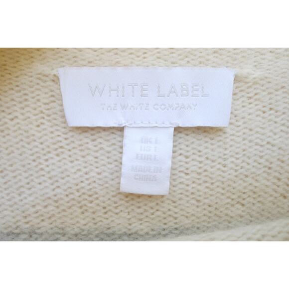 THE WHITE COMPANY LONDON Responsible Wool Funnel Neck Stripe Sweater L $185 - Picture 5 of 8